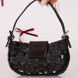 Rare Fendi Sequin Mini Croissant