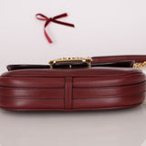Celine Triomphe Bordeaux Leather Maillon Bag