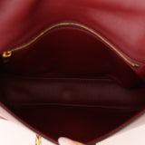 Celine Triomphe Bordeaux Leather Maillon Bag
