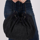 Chanel 2009 Denim Stretch Spirit CC Cabas Hobo