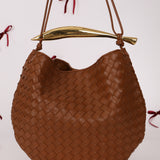 Bottega Veneta Brown Intrecciato Medium Sardine with Strap