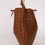 Bottega Veneta Brown Intrecciato Medium Sardine with Strap