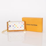 Limited Edition Louis Vuitton x Takashi Murakami Monogram Multicolor Blanc Key Pouch