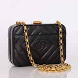 Chanel Lambskin Minaudiere Bijoux Crossbody