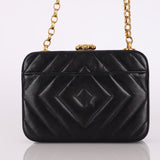 Chanel Lambskin Minaudiere Bijoux Crossbody