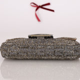 Ultra-Rare Fendi Zucchino Beaded Mini Baguette on Lizard Strap