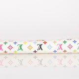Limited Edition Louis Vuitton x Takashi Murakami Monogram Multicolor Blanc Sarah Wallet