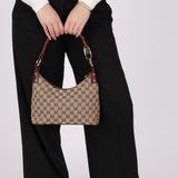 Gucci Monogram Whipstitch Shoulder Bag