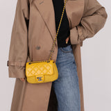 Chanel 2016 Paris-Salzburg Leather & Wool Bi Curvy Flap Bag