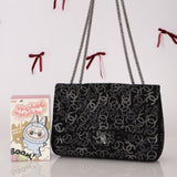 Chanel 2009 Paris-Shanghai Tweed Pudong Swarovski Crystal Single Flap