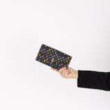Limited Edition Louis Vuitton x Takashi Murakami Monogram Multicolor Noir Envelope Wallet
