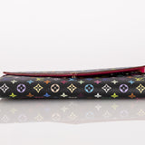 Limited Edition Louis Vuitton x Takashi Murakami Monogram Multicolor Noir Envelope Wallet