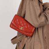 Rare Chanel 2015 Calfskin Reissue Small Diana Flap Bag