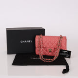 Chanel 2019 Caviar Small Pink Classic Double Flap