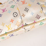 Ultra-Rare Louis Vuitton x Takashi Murakami Multicolor Monogram Satin Aumoniere Clutch on Chain