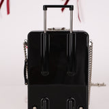 Rare Chanel 2016 Evening in the Air Trolley Plexiglass & Patent Minaudiere