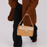 Chanel 2000 Caramel Caviar Single Flap
