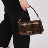 Limited Edition Fendi Re-Edition Zucca Sequin Baguette