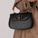 Gucci Leather 1947 Bamboo Top Handle