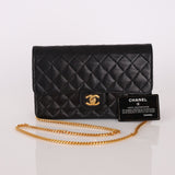 Rare Chanel 1991 Lambskin Turnlock Chain Flap