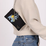 Prada Nylon French Bulldog Chain Pochette