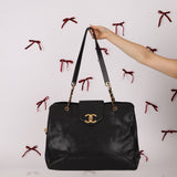 Rare Chanel 1991 Caviar Supermodel 24K GP