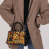 Rare Prada Saffiano Floral Applique Garden Mini Bag