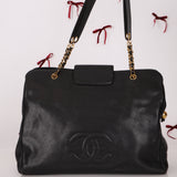 Rare Chanel 1991 Caviar Supermodel 24K GP
