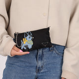 Prada Nylon French Bulldog Chain Pochette