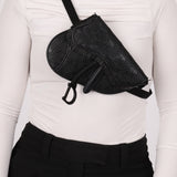 Dior 2019 Woven Saddle Belt Bag
