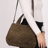 Chanel 2002 Suede Shopping Tote