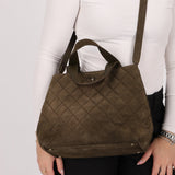 Chanel 2002 Suede Shopping Tote