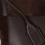 Bottega Veneta Maxi Suede & Leather Intrecciato XL Arco Tote
