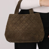Chanel 2002 Suede Shopping Tote
