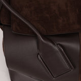 Bottega Veneta Maxi Suede & Leather Intrecciato XL Arco Tote
