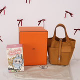 Hermès 2021 Sesame Cargo Picotin 18 PHW
