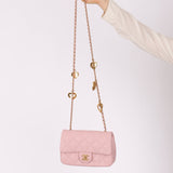 Chanel 22B Lambskin Heart Charms Mini Single Flap