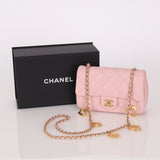 Chanel 22B Lambskin Heart Charms Mini Single Flap