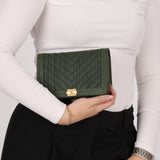 Chanel 2018 Crumpled Chevron Wallet On Chain