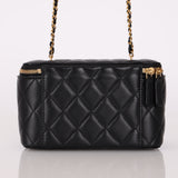 Chanel 2022 Lambskin Coco Hearts Rectangular Vanity