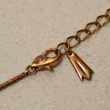 18K Yellow Gold Ruby and Diamond Triple Row Pendant Necklace