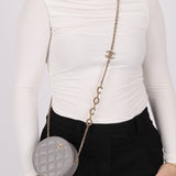 Chanel 2021 Caviar Coco Round Crossbody