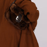Fendi Mink Selleria Flower Motif Baguette