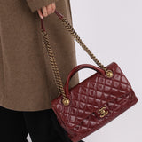 Chanel 2013 Calfskin Bordeaux Chain Shoulder Bag