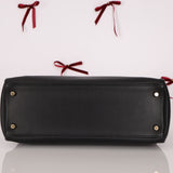 Hermès 2009 Noir Swift Kelly 32 GHW