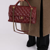 Chanel 2013 Calfskin Bordeaux Chain Shoulder Bag