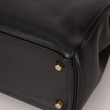 Hermès 2009 Noir Swift Kelly 32 GHW