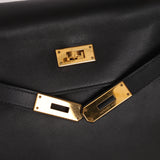 Hermès 2009 Noir Swift Kelly 32 GHW