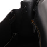 Hermès 2009 Noir Swift Kelly 32 GHW