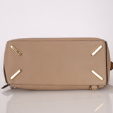 Loewe Leather Medium Taupe Pebbled Bicolor Puzzle